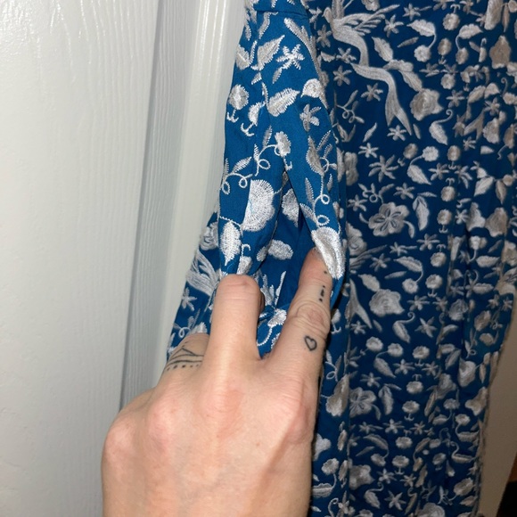 Betsey Johnson Blue and White Floral Dress - Picture 9 of 9